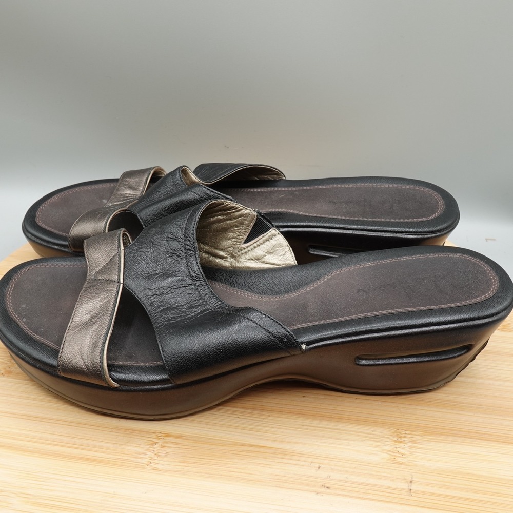 COLE HAAN AIR Sandal Women's 9.5B Strap Brown‎ Leather D28142 MinFlaw